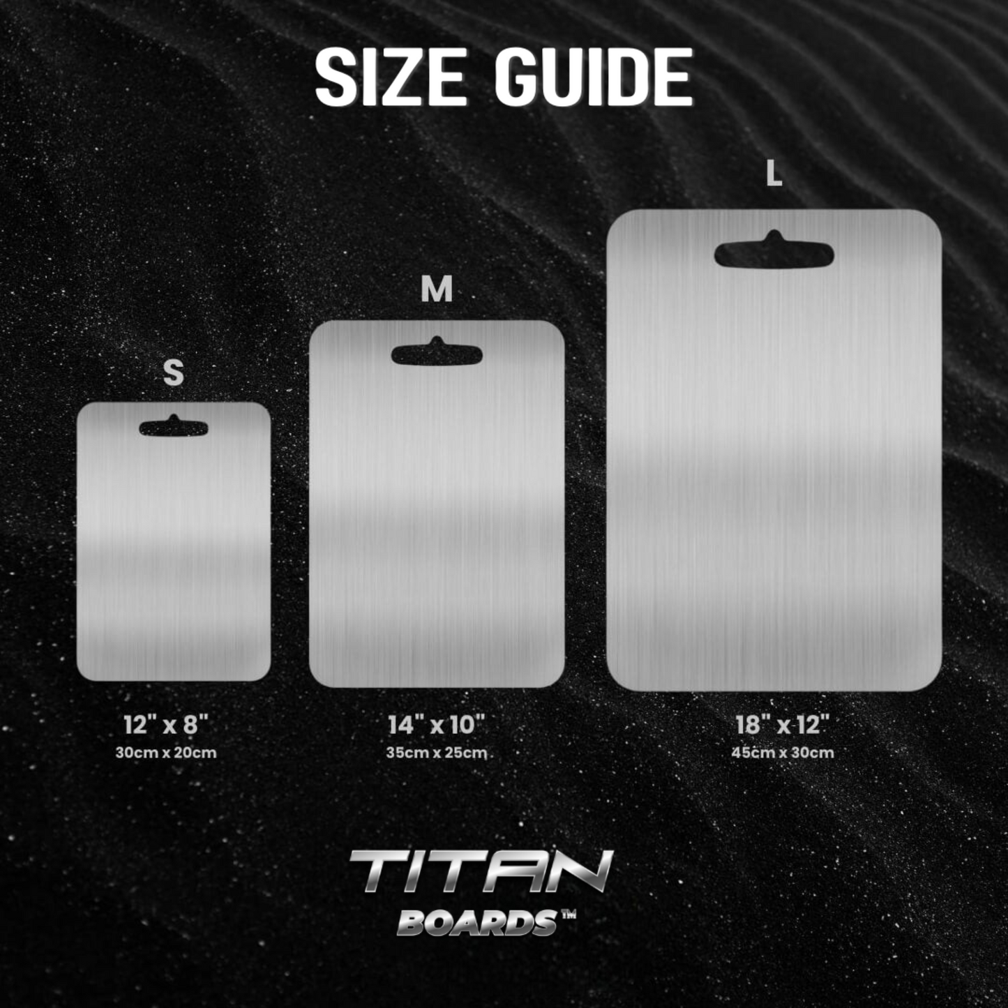 TitanBoards™ - 100% Pure Titanium Cutting Board